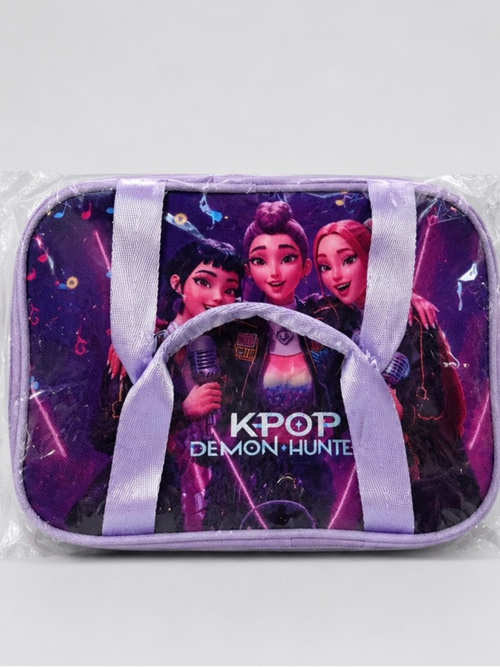 KPOP Demon Hunters Insulated Lunch Bag | Reusable Cooler Tote | Purple